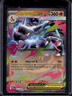 2025 Pokemon Phantasmal Flames Mega Charizard X ex Double Rare #013/094 - Image 1