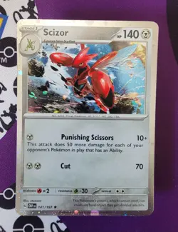 Scizor #141/197 Obsidian Flames Cosmo Holo Exclusive Pokemon TCG - Image 1