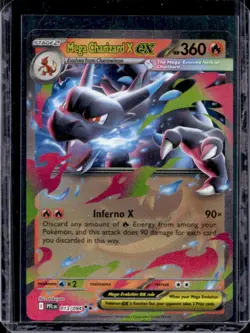 2025 Pokemon Phantasmal Flames Mega Charizard X ex Double Rare #013/094 - Image 1