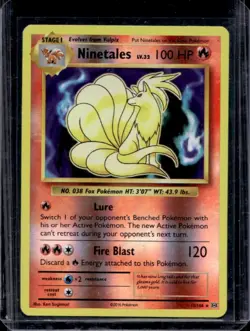 2016 Pokemon XY Evolutions Ninetales Reverse Holo #15/108 - Image 1