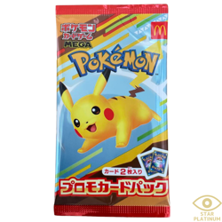 1 Pack McDonald's Promo Pikachu 020/M-P and Random Japanese Pokemon Card - Image 1