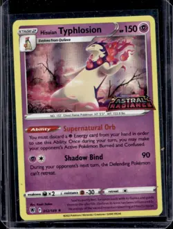 2022 Pokemon SWSH Astral Radiance Hisuian Typhlosion Promos #052/189 - Image 1