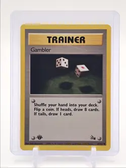 GAMBLER 1999 POKEMON TRAINER FOSSIL 1ST EDITION COMMON D 60/62 Q2045 - Image 1