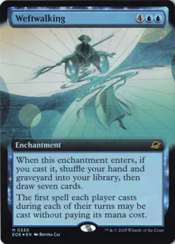 Weftwalking (Extended Art) Edge of Eternities Foil - NM #330 MTG EOE - Image 1