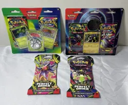 Pokemon TCG Lot of 4 Items as Pictured - Mega Evolutions & Perfect Order - New - Image 1
