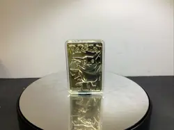 23K Gold Plated Pikachu Trading Card 1999 Burger King Pokemon EE040422 - Image 1