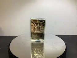 23K Gold Plated Pikachu Trading Card 1999 Burger King Pokemon EE040422 - Image 5