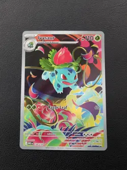 Ivysaur 134/132 Illustration Rare Pokemon Card Mega Evolution Holo Full Art - NM - Image 1