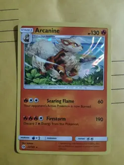 Pokemon TCG Arcanine Sun & Moon Base Set 22/149 Holo Holo Rare - Image 1