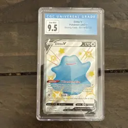 CGC 9.5 Gem Mint Pokemon TCG Ditto V Shining Fates SV118/SV122 Holo Shiny Holo - Image 1