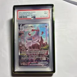 Pokemon Espeon VMAX Alternate Art Secret Rare Holo Fusion Strike #270 PSA 9 - Image 1