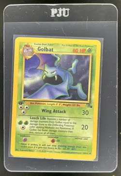 1999 Pokemon Fossil 1st Edition Golbat #34/62 - Image 1