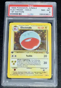 Electrode | Jungle 🌳 1st edition 🥇Holo Rare | Pokemon TCG | PSA 8 - Image 1