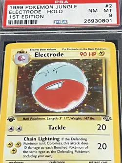 Electrode | Jungle 🌳 1st edition 🥇Holo Rare | Pokemon TCG | PSA 8 - Image 2