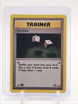 GAMBLER 1999 POKEMON TRAINER FOSSIL 1ST EDITION COMMON C 60/62 Q2045 - Image 1