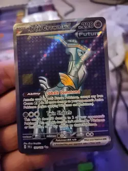 Iron Crown ex 191/162 Ultra Rare Temporal Forces Pokemon Near Mint - Image 1