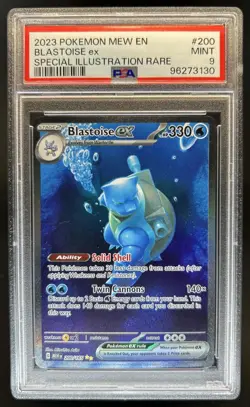 2023 Pokemon SV 151 Blastoise ex #200/165 PSA 9 - Image 1