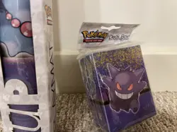 Pokemon Ultra Pro Gengar Sleeves and Deck Box + Playmat Lot - New - Image 3