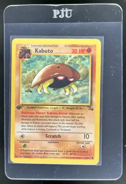 1999 Pokemon Fossil 1st Edition Kabuto #50/62 - Image 1