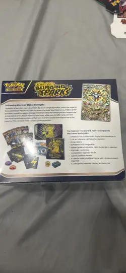 Pokemon TCG Scarlet & Violet Surging Sparks Pokemon Sealed Elite Trainer Box ETB - Image 2