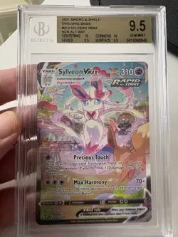 Sylveon VMAX Alt Art Evolving Skies Sword Shield Pokemon TCG 212/203 BGS 9.5 GEM - Image 3