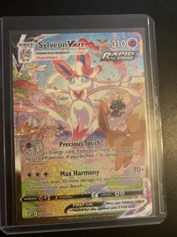 2021 Pokemon Sylveon VMAX Alternate Art Sec 212/203 Swsh07: Evolving Skies Holo - Image 1