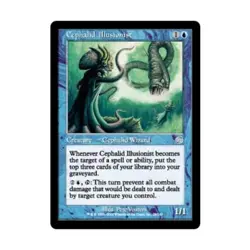 WOTC MtG Torment Cephalid Illusionist (U) (Foil) EX - Image 1