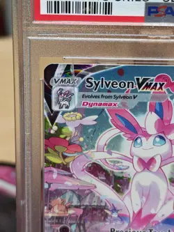Pokemon TCG Sylveon VMAX Evolving Skies Card 212/203 Secret Rare PSA 10 - Image 3