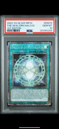 2024 PSA 10 YUGIOH MP24 QCR SECRET RARE THE SEAL OF ORICHALCOS 💎 - Image 1