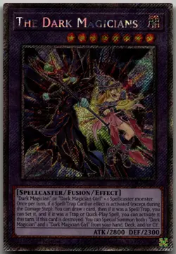 The Dark Magicians (Platinum Secret Rare) Platinum Secret Rare Quarter Century S - Image 1