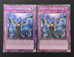 2025 YUGIOH MP25 1ST ED STARLIGHT RARE INFINITE IMPERMANENCE X2 NM SET - Image 1