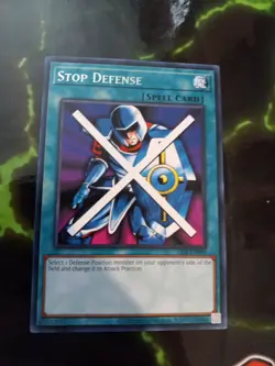 YuGiOh! - Stop Defense LOB-EN095 Rare 25th Anniversary Edition Near Mint - Image 1