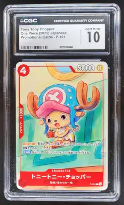 2025 ONE PIECE JP TONY TONY CHOPPER PROMO P-101 CGC 10 RC7 - Image 1