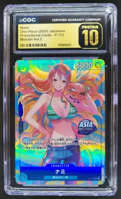 2025 ONE PIECE JP NAMI MINI TIN PROMO P-112 CGC 10 PRISTINE B PT - Image 1