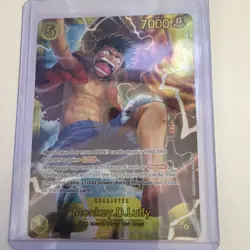 Bandai Monkey D. Luffy One Piece CCG Rush Blocker Foil OP15-119 7000 sec - Image 1