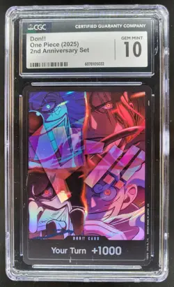 2025 ONE PIECE DON!! 2ND ANNIVERSARY SET CGC 10 A PT - Image 1