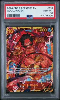 2024 ONE PIECE OP09-EMPERORS IN THE NEW WORLD #118 GOL D. ROGER PSA 10 - Image 1