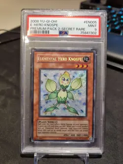 Yugioh - Elemental Hero Knospe - PP02 - Premium Pack 2 - Secret Rare - PSA9 - Image 1
