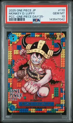 2025 ONE PIECE JPN PREMIUM COLLECTION ONE PIECE DAY'25 MONKEY D. LUFFY PSA 10 - Image 1
