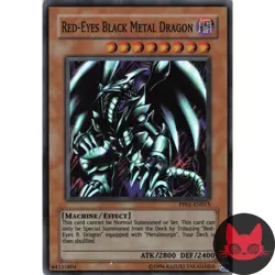 Yugioh Red-Eyes Black Metal Dragon PP01-EN015 Super Rare MP - Image 1