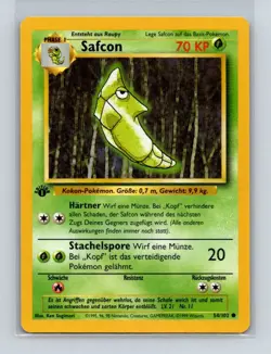 Metapod Pokemon German Base Set 1st Edition (SAFCON) #54 NM/LP - Image 1