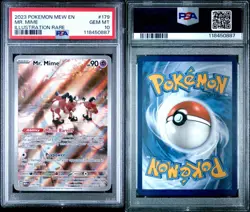 2023 POKEMON MEW EN-151 | ILLUSTRATION RARE MR. MIME 179 PSA 10 - Image 3