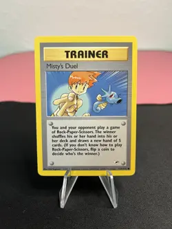 Misty's Duel 123/132 Common Trainer Pokemon Gym Heroes Vintage Trading Card - Image 1