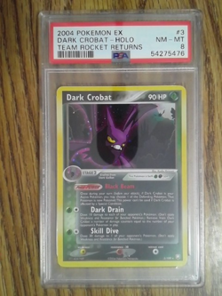 Dark Crobat 3/109 Team Rocket Returns Graded Pokemon Card - PSA 8 Holo Rare - Image 1