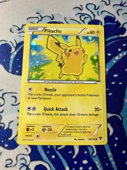 2014 Pokemon Pikachu TCG Cosmos Holo Card 42/146 Movie Promo Cute Card 💕 - Image 1