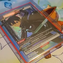 Sword Art Online Kirito (Aincrad) Action Foil Raid Trigger SR Card 4000BP - Image 2