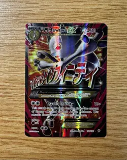 M Mewtwo EX 160/162 XY Breakthrough Pokemon card TCG - Image 1
