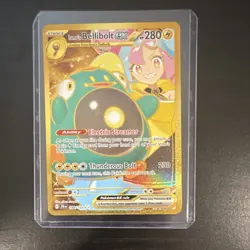 Pokemon Iono's Bellibolt ex Double Rare Full Art Holo SV09 188/159 EX Card - Image 1