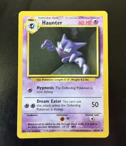 Haunter 029/102 Base Set Regular Unlimited Uncommon Card Pokemon TCG - Image 1