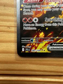 Pokemon TCG Volcanion EX Card 182/159 Sir Journey Together Mint Condition - Image 5